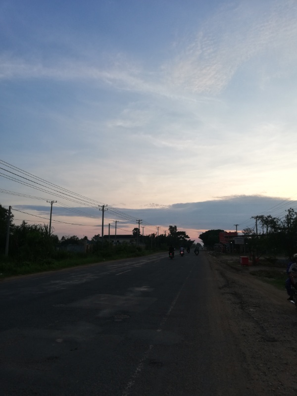 カンボジアの朝日